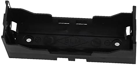 Novo single de plástico LON0167 em destaque 26650 portador de bateria Caixa de armazenamento de caixa de eficácia confiável Black