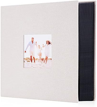 Álbum de fotos de tecido Artmag 4x6 600 Capacidade de grande capacidade para o álbum de linho de aniversário de casamento da família possui 600 fotos horizontais e verticais