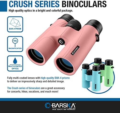 Barska Crush Series 10x42mm binóculos coloridos à prova de choque