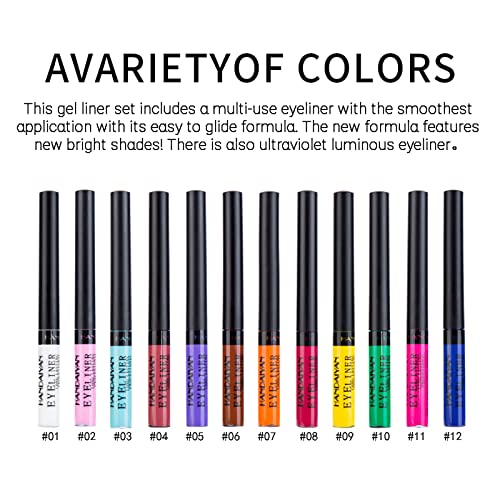 Lápis de Eyeliner Eyeliner colorido de 34 caneta Pearl Eyeliner Eyeliner Gel Gel Gel Shadow Eye Cores para mulheres maquiagem lápis é cara