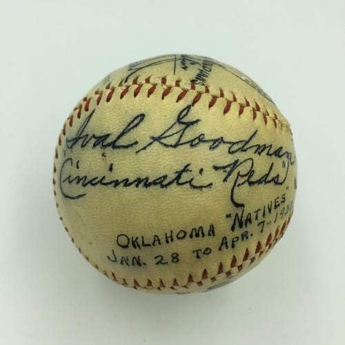 Os magníficos nativos de Oklahoma Stars assinaram o beisebol Carl Hubbell 6 Sigs JSA COA - Bolalls autografados