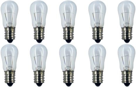 CEC Industries #6S6 6V lâmpadas, 6 V, 6 W, E12 Base, Shape S-6