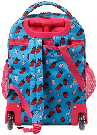 J World New York Sunny Rolling Mackpack for Kids and Adults, Strawberry, 17 x 11,5x 5.5