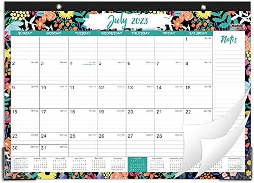 2023-2024 Calendário de mesa - 18 meses Grande calendário de mesa/parede, 17 x 12, jul. 2023 - dezembro de 2024, calendário