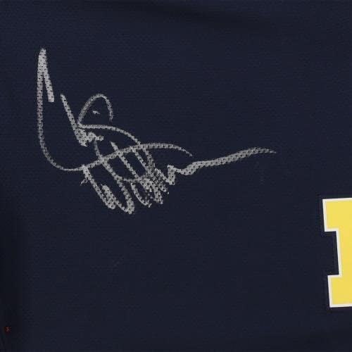 Chris Webber Michigan Wolverines autografados Mitchell & Ness Navy Réplica Shorts de basquete - Basquete autografado