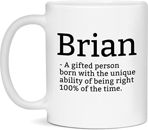 Definição sarcástica de Brian caneca caneca brian brian caneca brian caneg-11oz