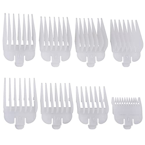 8 PCS Universe Hair Clipper Limite de Combs Limite de reposição Guia de pente Completa com a maioria dos Clippers