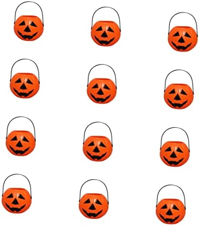 Zerodeko 12 PCs Pumpkins decorativas Faroles Decoratives Pumkins Halloween Candy Basking Halloween Pumpkin Ornamento