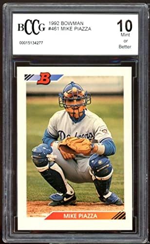 1992 Bowman 461 Mike Piazza Rookie Card BGS BCCG 10 Mint+