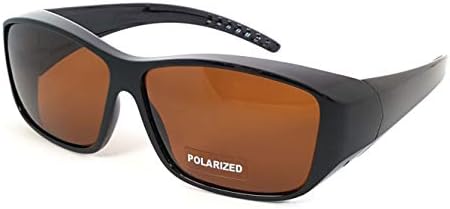 Corte azul ajuste sobre óculos de sol polarizados Óculos de sol escudos solares para usar óculos