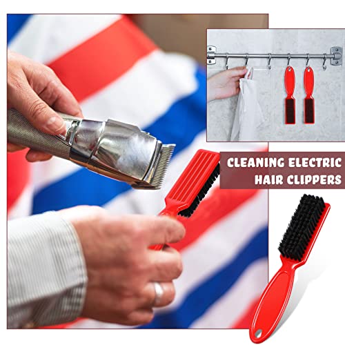 3 peças Clipper Blade Limping Brush Cabelo Clening Limpeza de nylon pincel unhas pincel barbeiro ferramenta de pincel de limpeza