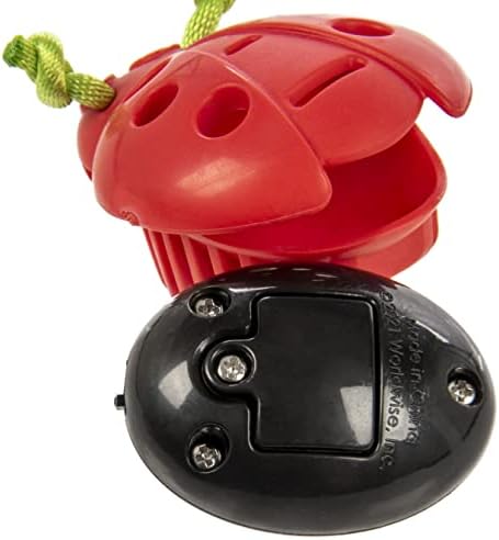 Petlinks Rumble Bug Bug Electronic Motion Cat Toy, bateria alimentada - Vermelho, tamanho único