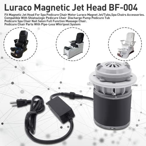 Motor de cadeira de pedicure magnético/spa sem tubulação para jato de ímã Luraco, banheiras de spa de pedicure BF-004 incluem