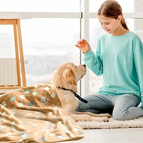 Cobertores Kogsa para cães, 3 cobertores de cachorro para cães médios laváveis, cobertores de estimação de 41 x 31 para cachorro,