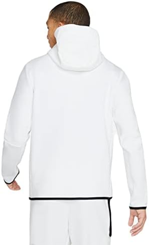 Nike Sportswear Tech Fleece Full-Zip Hoodie masculino x-grande branco/preto