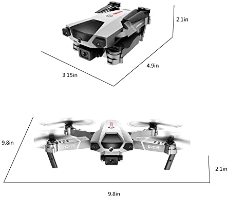 Drone para adultos e crianças affeboo com câmera dupla HD, Posicionamento do mouse com fluxo óptico, prevenção de
