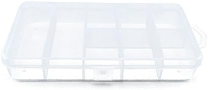 10 PCs Clear Beads Tackle Box Arts Crafts Tackle Storage Caixas de plástico Organizadores Contêineres Caso XX031