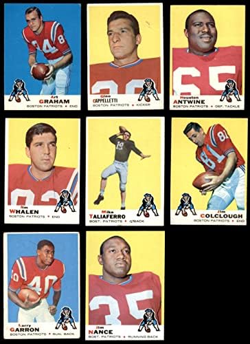 1969 Topps New England Patriots Team estabeleceu o New England Patriots GD+ Patriots