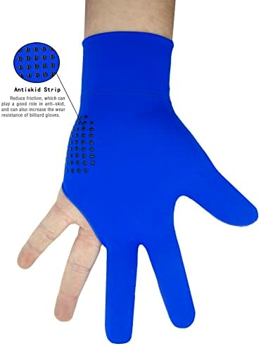 Animsword 2 peças/conjunto Breathable e confortável bilhar luvas de bilhar se encaixam na mão esquerda para a luva esportiva de snooker sport.