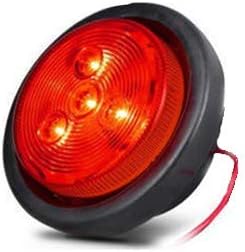 New Sun 5 Pcs 2,5 Red Round LED Marker Lights 12V 4 Trailer de barco de caminhão LED LED LUZES DE LEVAÇÃO/LAFELO PARA