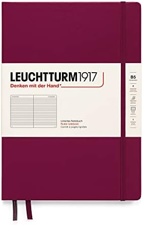 Leuchtturm1917 - Composição - Caderno de capa dura governada - 219 páginas numeradas