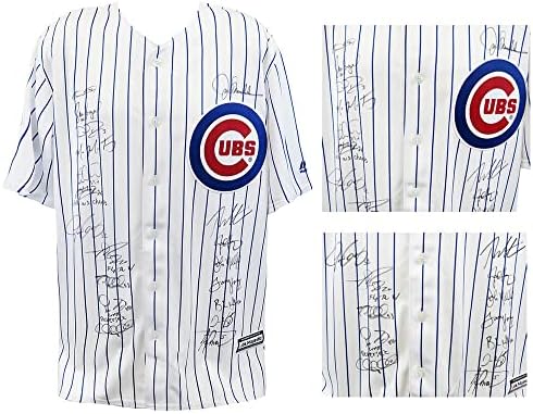 A equipe do Cubs de contratou o Cubs Joe Maddon WS Patch White Pinsstripe Jersey