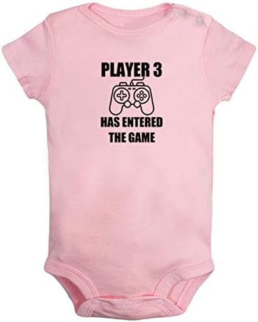 O IDZN Player 3 entrou no jogo Funny Romper Baby Bodysuit Infant Sumpsuits
