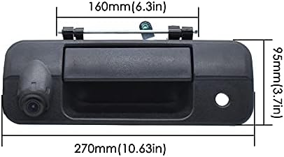 Câmera de backup da porta traseira RCRBT compatível com Toyota Tundra 2007-2013, alça reversa de câmeras de vista traseira