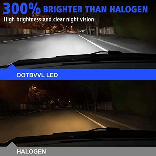 Ootbvvl Fit para Honda Accord Kits de lâmpadas do farol de LED Honda, Bulbos 9005 Vato alto+H11 Baxagem baixa+luzes de nevoeiro