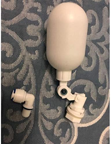 Yiwango 1pcs plástico branco Válvula de flutuação automática, bolas de bóia ajustáveis, entrada de 1/4 polegadas, inodor