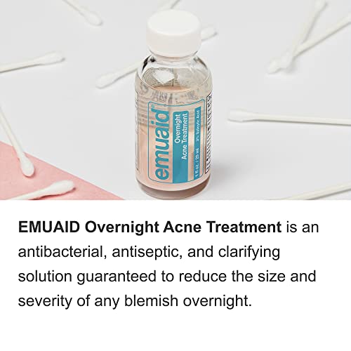 DUO de apagamento da acne em emuid - Emuaidmax Má força máxima 2oz com tratamento de acne durante a noite