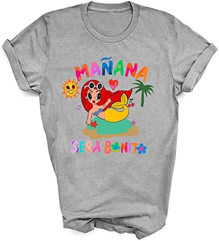 Manana Sera Bonitos Album 2023 T-shirt para mulheres fãs multicolor