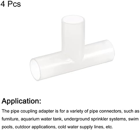 Uxcell 1pcs cotovelo PVC Metting, adaptador de ajuste de tubo de cotovelo de 45/64 de 3 vias para aquários tanques