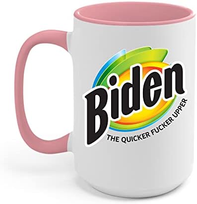 Anti Biden, o mais rápido fcker super trump político engraçado Joe Biden Coffee caneca homens homens