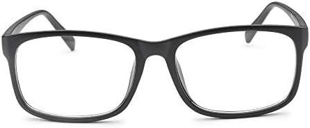 Huihuikk se aprofunda de óculos de miopia de tamanho grande todos os dias usam óculos de distância preta feminina masculina