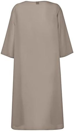 Vestidos para mulheres 2023 Baggy Chiffon Crew pescoço Floral Impresso Midi Sundress 2 peças Cardigan Dress Dress Set