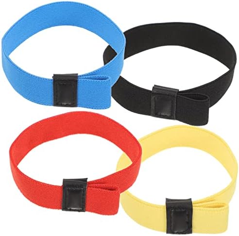 Inoomp 4pcs Almoço Recipiente Elasta Tranquilhas Camping Bento Box Bands Colorido Fixando tiras