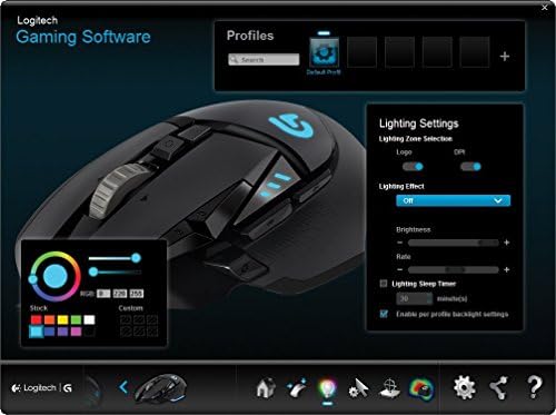Logitech G502 Proteus Spectrum - RGB Tunable Gaming Mouse - 12.000 dpi no DPI