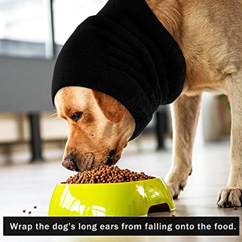Cachorro do cachorro pescoço e orelhas mais quentes, abrigo de cães Proteção de ruído, sem embrulho de orelha de aba para cães,