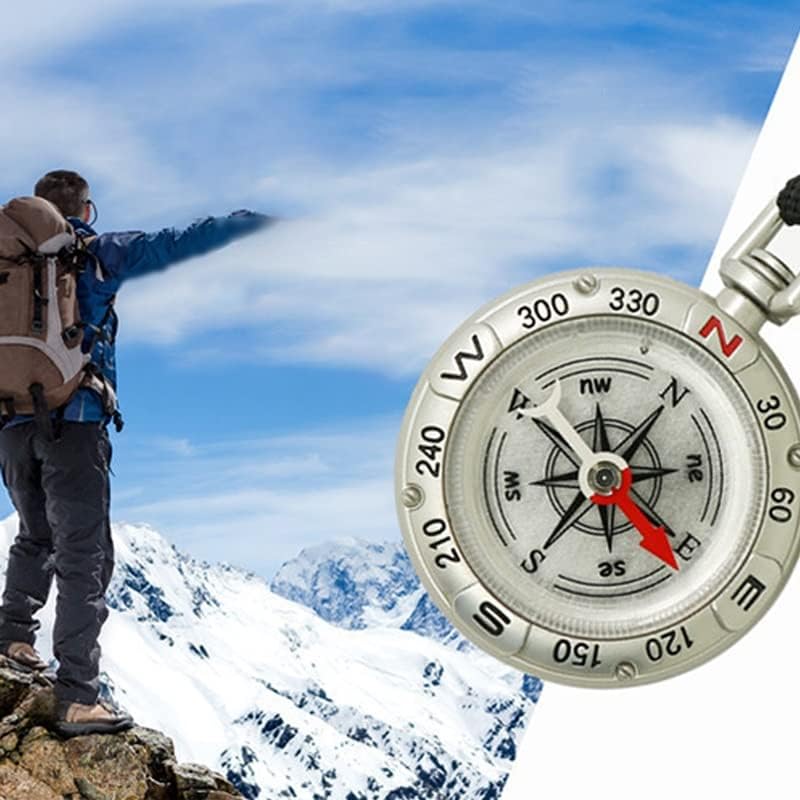 Liujun Mini Survival Compass bússola portátil Camping ao ar livre Pocket Pocket Navigator Equipamento de escalada