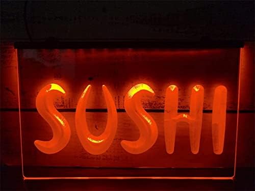 DVTEL Sushi Shop Néon SIGN MODELA DE MODELA LED LEITAS LUMAS LENTAS LUMINAS SIGNABOLA PAINEL DE ACRYLIC Luz decorativa, 60x40cm