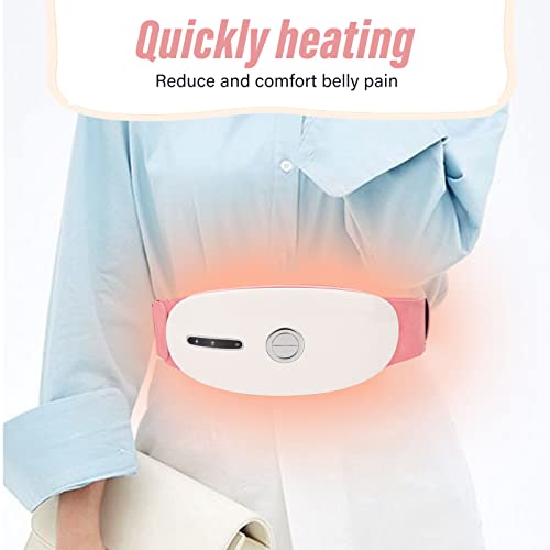 Aquecedor de banda da cintura menstrual elétrica 3 velocidades de temperatura Vibração rápida para mulheres Presentes de Natal PADS Branco Uterus Dispositivo menstrual aquecido