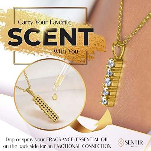 Sentir Sensory Triered Colares Jewelry Pingente Cable Chain para infundir fragrância, óleos essenciais, perfume, aroma aroma,