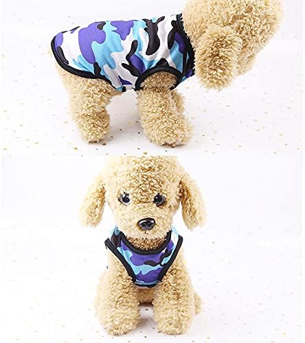 Colete de camuflagem de cachorro Roupas de cachorro de cachorro respirável Roupa de cachorro de cachorro rápido Camisas de