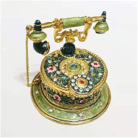 Telefone fixo clássico Vintage Telefone -Vintage Telefone decorativo, Linha fixo com fio exclusivo é uma decoração de caixa de armazenamento.