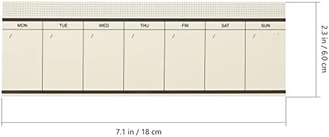 NUOBESTY 4PCS Weekly Planner Notepads Cronograma Plang Pland Pad Cronograma semanal Notepads Semanal Lista de blocos de calendário Note de cronograma semanal Organizador Memorando para Escola de Escola