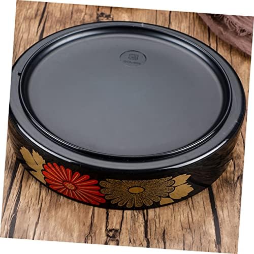 Bestonzon 1pc comida de madeira delicada criativa cesto japonês macarrão hangiri temperando molho de jantar redondo eventos