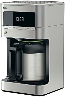 Braun KF7175 Brewsense Drip Coffee Manker com jarra térmica, 10 xícara