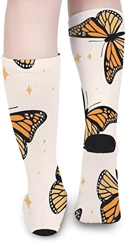 Funnystar Monarch Butterflies Over-the-Calf Socks Knee Knee Alta para Mulheres e Men lazer