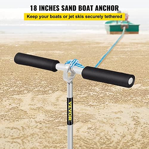 Vevor Sand Anchor, Auger de 18 e 36 de comprimento para a praia e barra de areia, 316 âncora de parafuso de aço inoxidável com